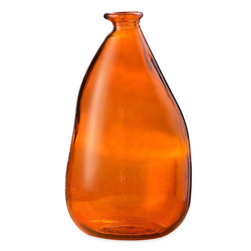 Oblong Recycled Glass Balloon Vase, 14